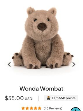 Jellycat Wonda Wombat Plush - Light Brown